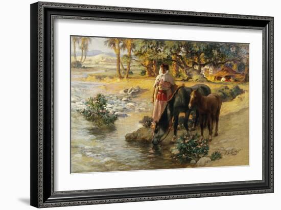 The Oasis-Frederik Arthur Bridgman-Framed Giclee Print