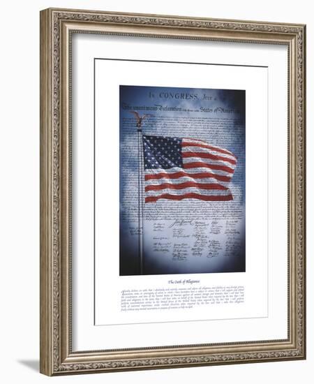 The Oath Of Allegiance-The Vintage Collection-Framed Giclee Print