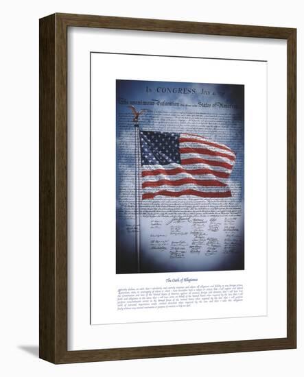 The Oath Of Allegiance-The Vintage Collection-Framed Giclee Print