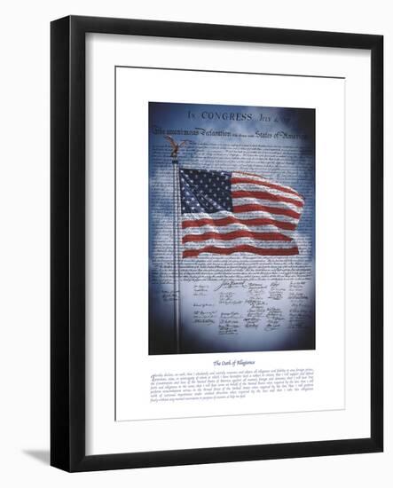 The Oath Of Allegiance-The Vintage Collection-Framed Giclee Print