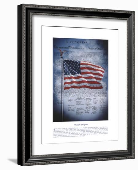 The Oath Of Allegiance-The Vintage Collection-Framed Giclee Print