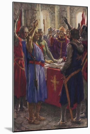 The Oath of the English Barons, 1214-Arthur C. Michael-Mounted Giclee Print