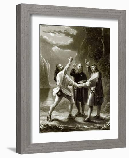 The Oath of the Three Swiss-English-Framed Giclee Print