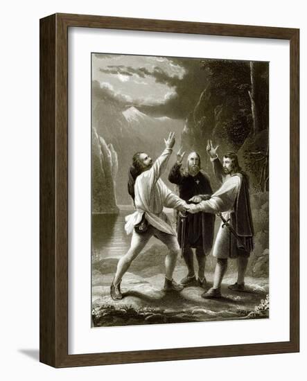 The Oath of the Three Swiss-English-Framed Giclee Print