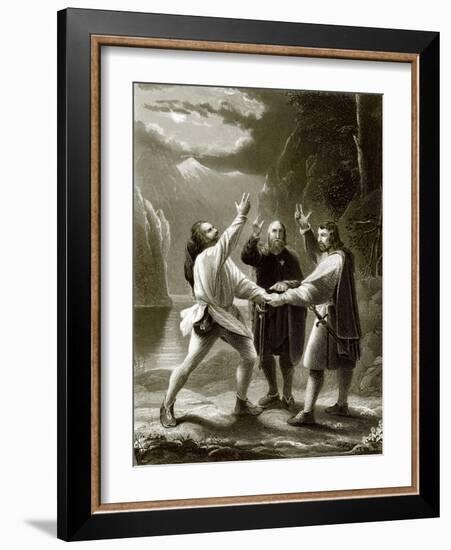 The Oath of the Three Swiss-English-Framed Giclee Print