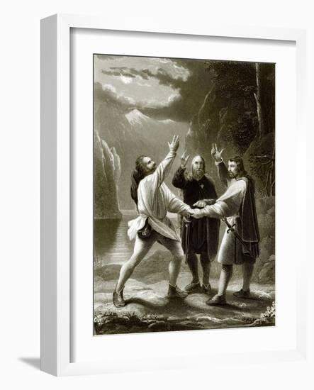 The Oath of the Three Swiss-English-Framed Giclee Print