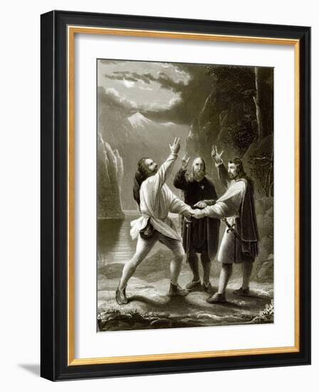 The Oath of the Three Swiss-English-Framed Giclee Print