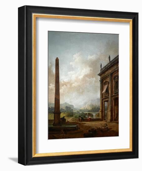 The Obelisk, 1789-Hubert Robert-Framed Giclee Print