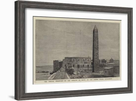 The Obelisk Presented by the Khedive of Egypt to the United States Government-null-Framed Giclee Print