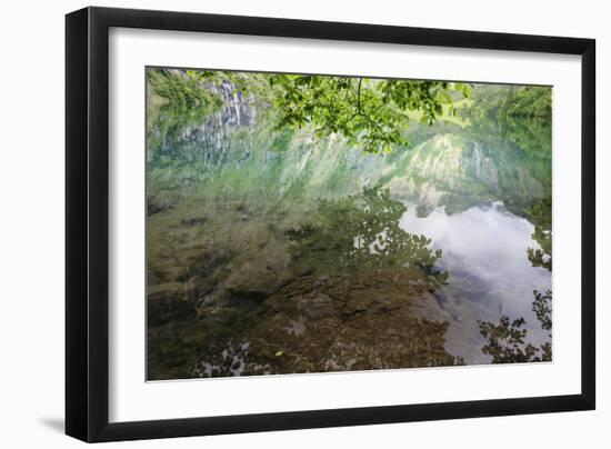 The Obersee At Berchtesgaden National Park. Upper Bavaria. Germany-Oscar Dominguez-Framed Photographic Print