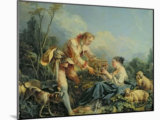 The Obliging Shepherd-Francois Boucher-Mounted Giclee Print