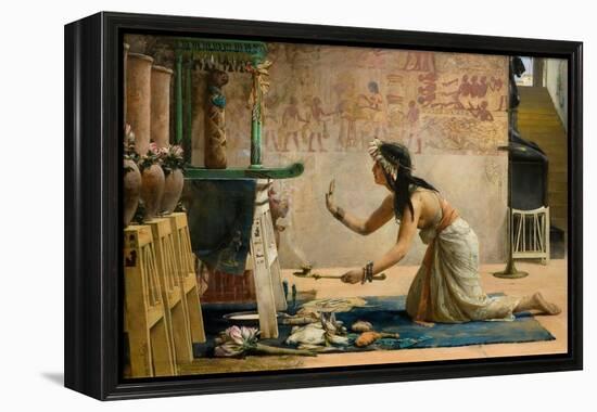 The Obsequies of an Egyptian Cat-John Reinhard Weguelin-Framed Premier Image Canvas