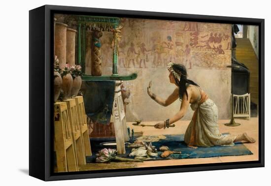 The Obsequies of an Egyptian Cat-John Reinhard Weguelin-Framed Premier Image Canvas