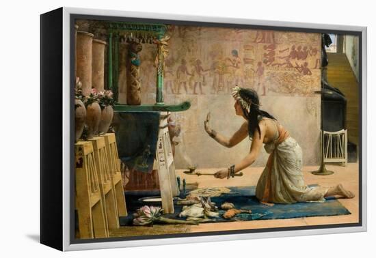 The Obsequies of an Egyptian Cat-John Reinhard Weguelin-Framed Premier Image Canvas