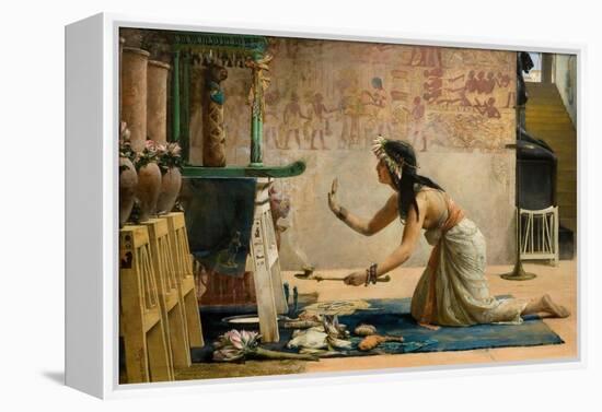 The Obsequies of an Egyptian Cat-John Reinhard Weguelin-Framed Premier Image Canvas