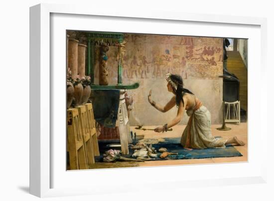 The Obsequies of an Egyptian Cat-John Reinhard Weguelin-Framed Premium Giclee Print