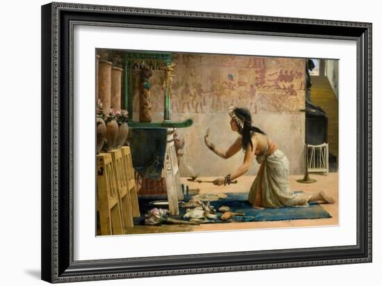 The Obsequies of an Egyptian Cat-John Reinhard Weguelin-Framed Premium Giclee Print