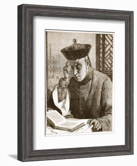 The Occidentalist, Illustration from 'The Illustrated London News', 1861 (Litho)-Theodore Delamarre-Framed Giclee Print