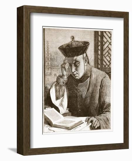 The Occidentalist, Illustration from 'The Illustrated London News', 1861 (Litho)-Theodore Delamarre-Framed Giclee Print