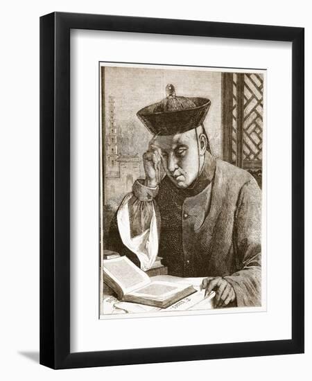 The Occidentalist, Illustration from 'The Illustrated London News', 1861 (Litho)-Theodore Delamarre-Framed Giclee Print