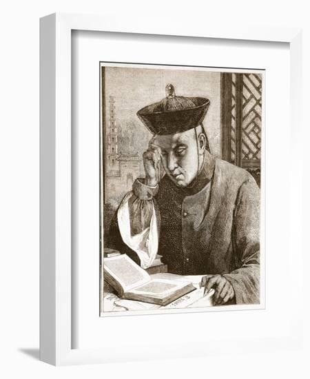 The Occidentalist, Illustration from 'The Illustrated London News', 1861 (Litho)-Theodore Delamarre-Framed Giclee Print