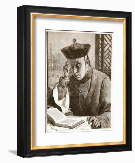 The Occidentalist, Illustration from 'The Illustrated London News', 1861 (Litho)-Theodore Delamarre-Framed Giclee Print