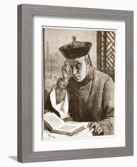 The Occidentalist, Illustration from 'The Illustrated London News', 1861 (Litho)-Theodore Delamarre-Framed Giclee Print