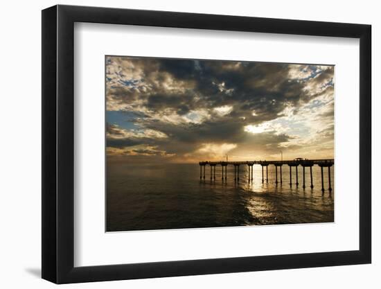 The Ocean Beach Fishing Pier in San Diego, California-Brett Holman-Framed Photographic Print