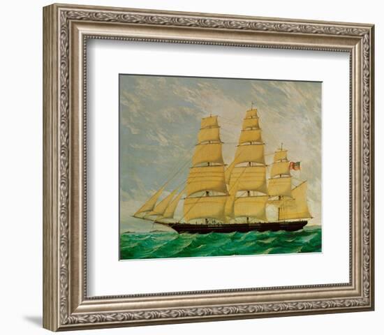 The Ocean Herald, American Clipper-null-Framed Art Print