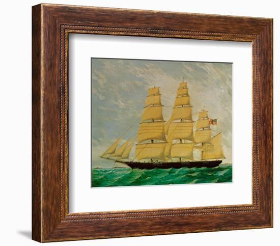 The Ocean Herald, American Clipper-null-Framed Art Print