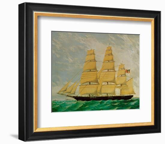 The Ocean Herald, American Clipper-null-Framed Art Print