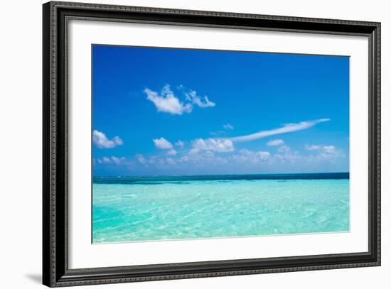 The Ocean in the Maldives-John Harper-Framed Photographic Print