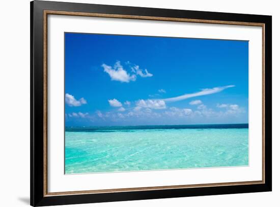 The Ocean in the Maldives-John Harper-Framed Photographic Print