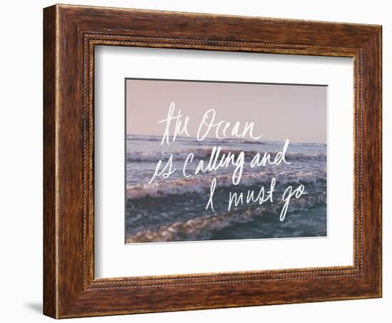 The Ocean Is Calling And I Must Go-Leah Flores-Framed Giclee Print