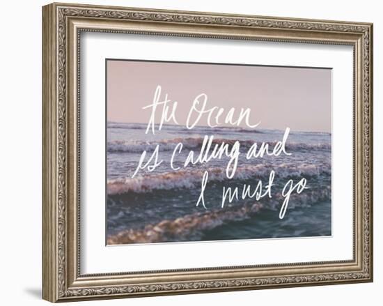 The Ocean Is Calling And I Must Go-Leah Flores-Framed Art Print