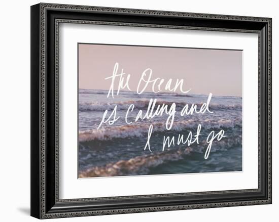 The Ocean Is Calling And I Must Go-Leah Flores-Framed Art Print