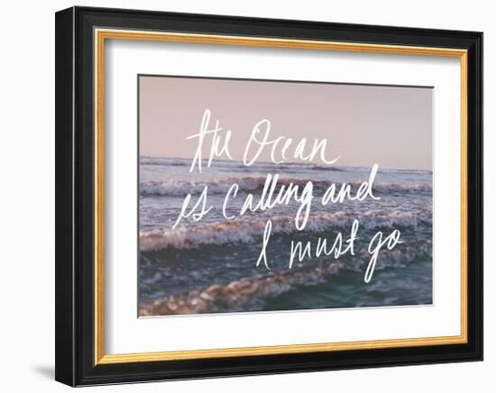 The Ocean Is Calling And I Must Go-Leah Flores-Framed Art Print