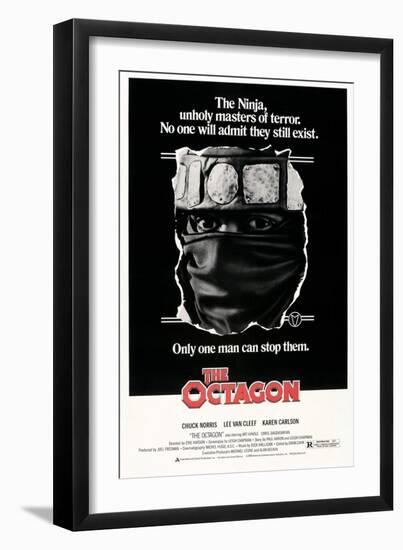 THE OCTAGON, US poster, Chuck Norris, 1980. © American Cinema Releasing/courtesy Everett Collection-null-Framed Art Print