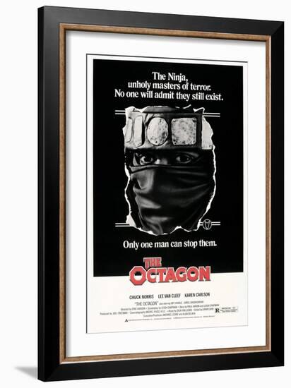THE OCTAGON, US poster, Chuck Norris, 1980. © American Cinema Releasing/courtesy Everett Collection-null-Framed Art Print