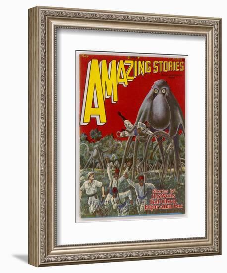 The Octopus Cycle (Lester and Pratt) Explorers in Africa are Attacked by Giant Land-Octopi-Frank R. Paul-Framed Art Print