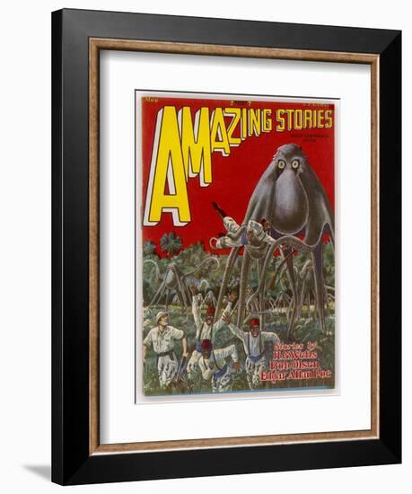 The Octopus Cycle (Lester and Pratt) Explorers in Africa are Attacked by Giant Land-Octopi-Frank R. Paul-Framed Art Print