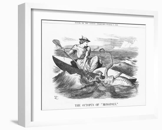 The Octopus of Monopoly, 1888-Joseph Swain-Framed Giclee Print