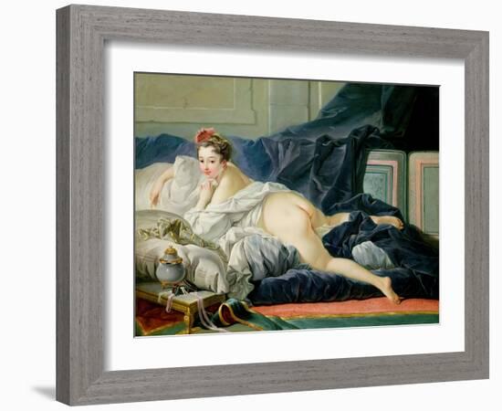 The Odalisque, 1749-Francois Boucher-Framed Giclee Print