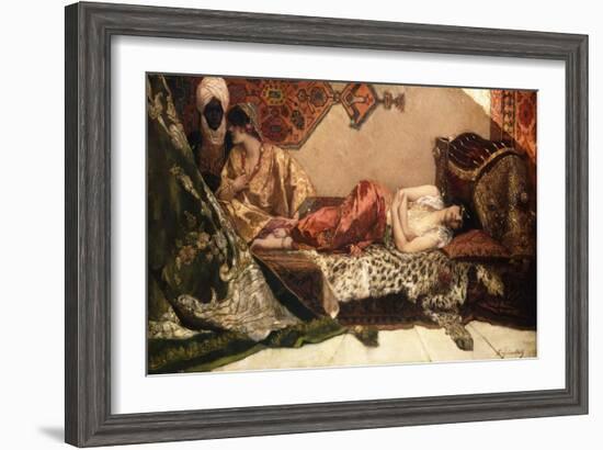 The Odalisque, 1882-Jean Joseph Benjamin Constant-Framed Giclee Print