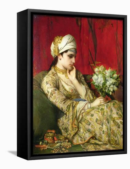 The Odalisque by Jean Francois Portaels-Jean Francois Portaels-Framed Premier Image Canvas