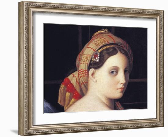 The Odalisque's Face-Jean-Auguste-Dominique Ingres-Framed Giclee Print