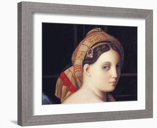 The Odalisque's Face-Jean-Auguste-Dominique Ingres-Framed Giclee Print