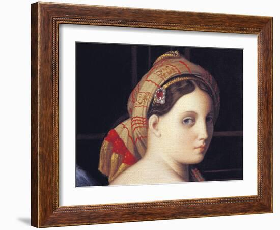 The Odalisque's Face-Jean-Auguste-Dominique Ingres-Framed Giclee Print