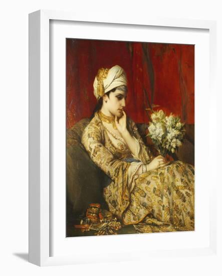 The Odalisque-Jan Frans Portaels-Framed Giclee Print