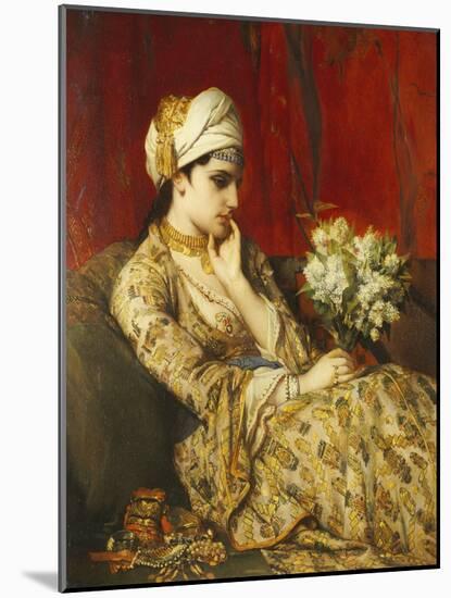 The Odalisque-Jan Frans Portaels-Mounted Giclee Print